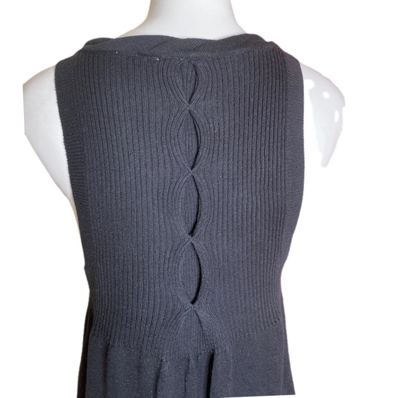 Anthropologie Moth Slouchy Twisty Sweater Black - Picture 6 of 8